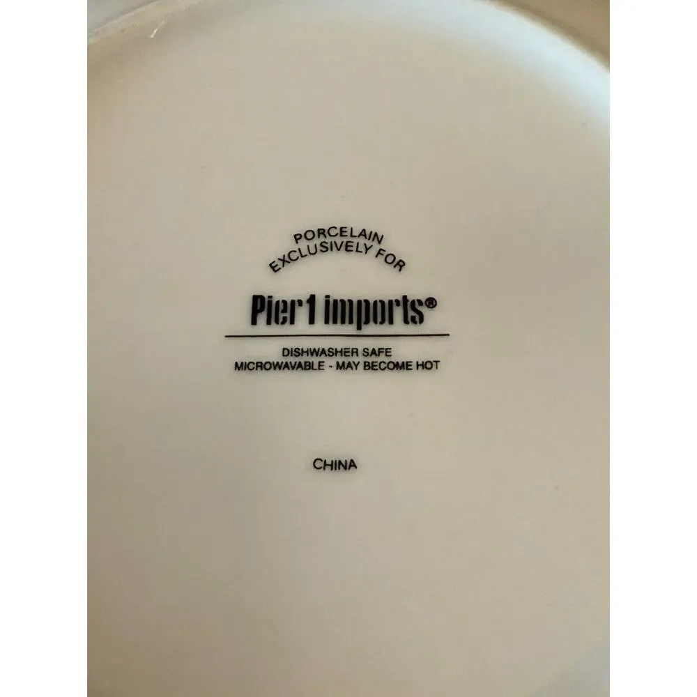 Pier 1 One Imports‎ Love Plates Dessert/Appetizer Set Of 2 Hearts